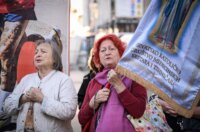 Zagreb: Molitelji na Trgu bana Josipa Jelačića u Zagrebu Zagreb: Molitelji na Trgu bana Josipa Jelačića u Zagrebu