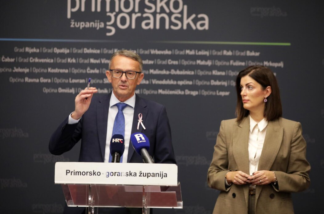 Rijeka: Konferencija župana Ivice Lukanovića i pročelnice Izabele Linčić Mužić Rijeka: Konferencija župana Ivice Lukanovića i pročelnice Izabele Linčić Mužić