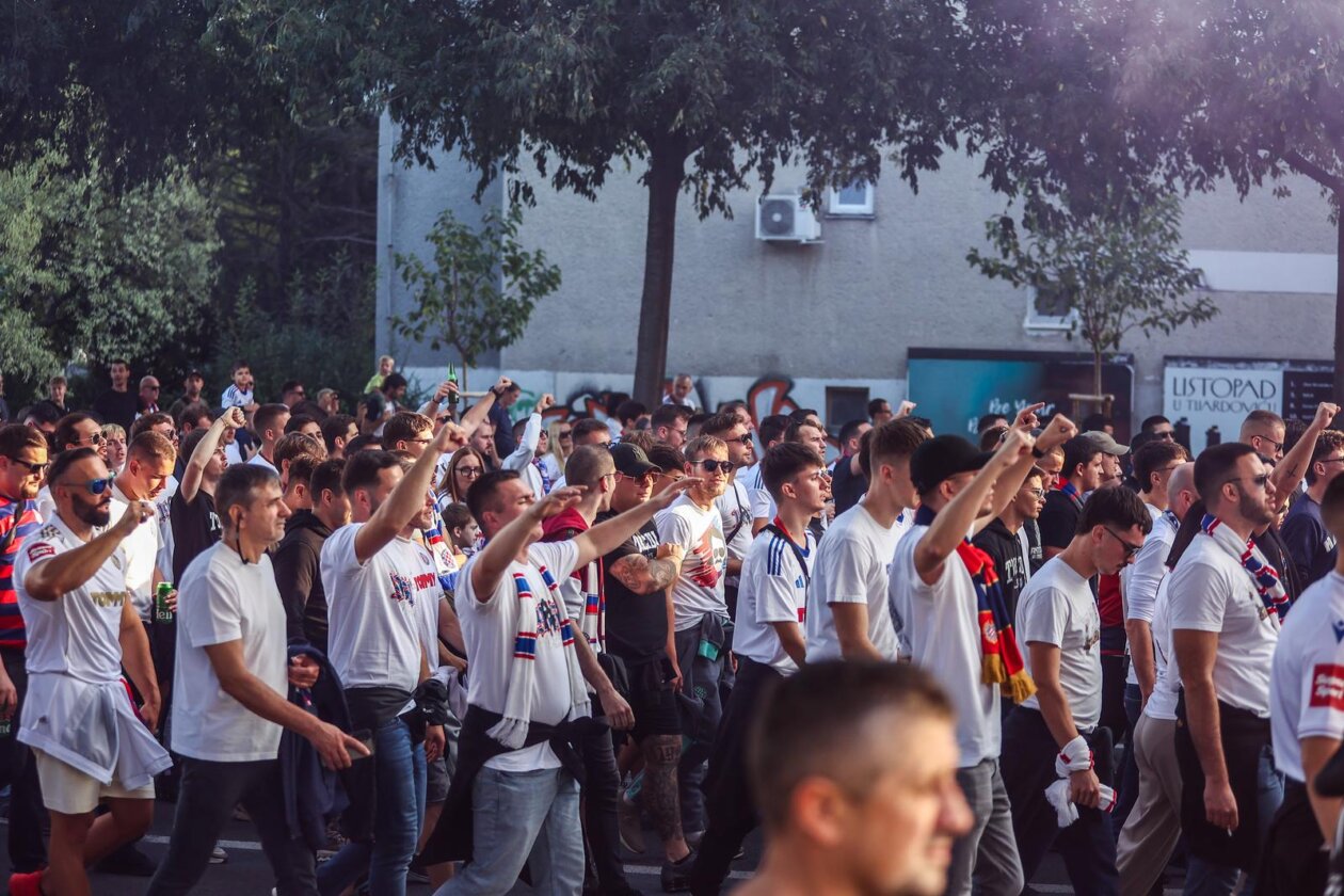 Split: Korteo Torcide prema stadionu Poljud