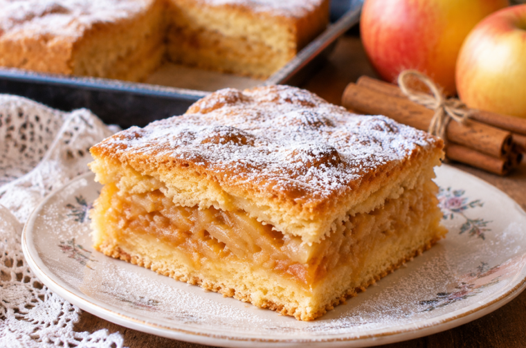 Rustic Apple Cake with Cinnamon